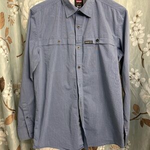 Wrangler Light Blue Casual Shirt
